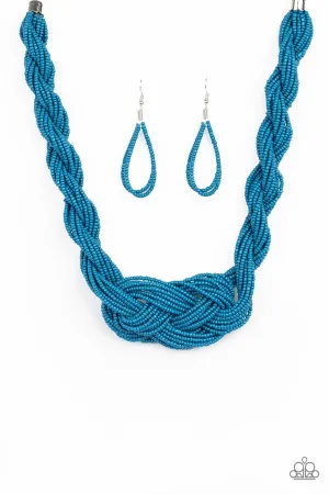A Standing Ovation Bright Blue Paparazzi Necklace