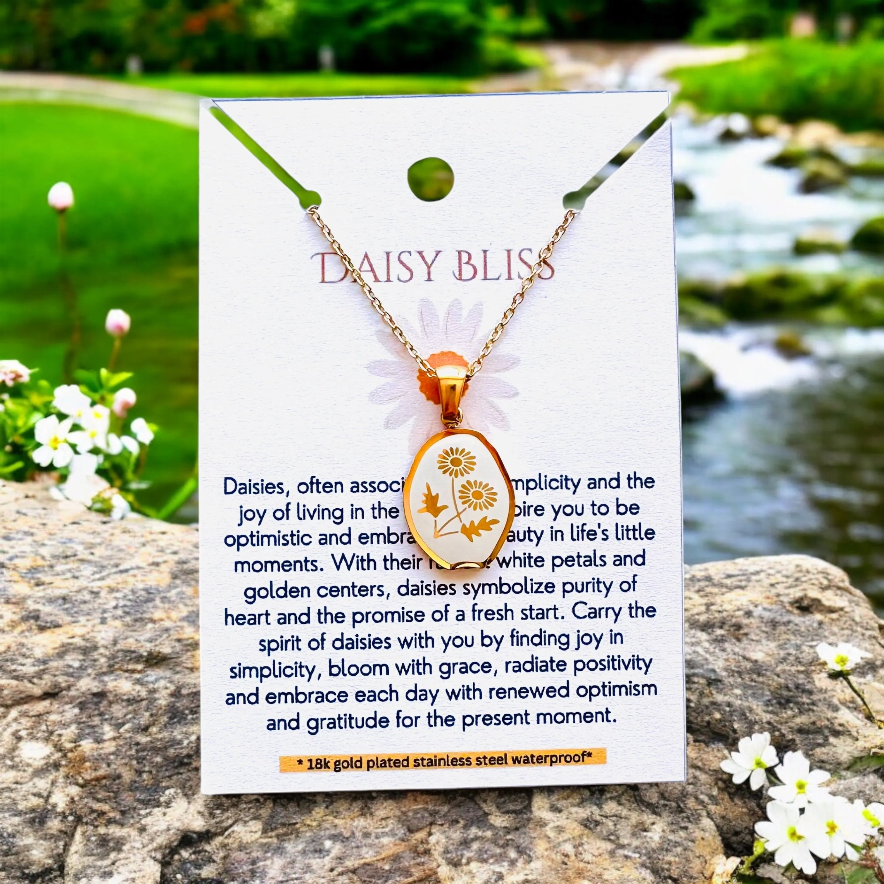 Daisy Bliss - 18K Gold Plated, Waterproof Necklace