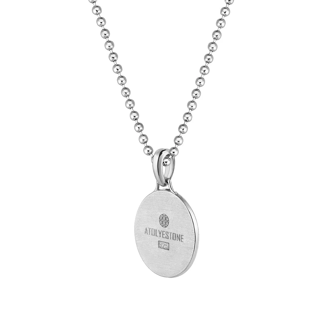 Optimized Silver Millstone Pendant